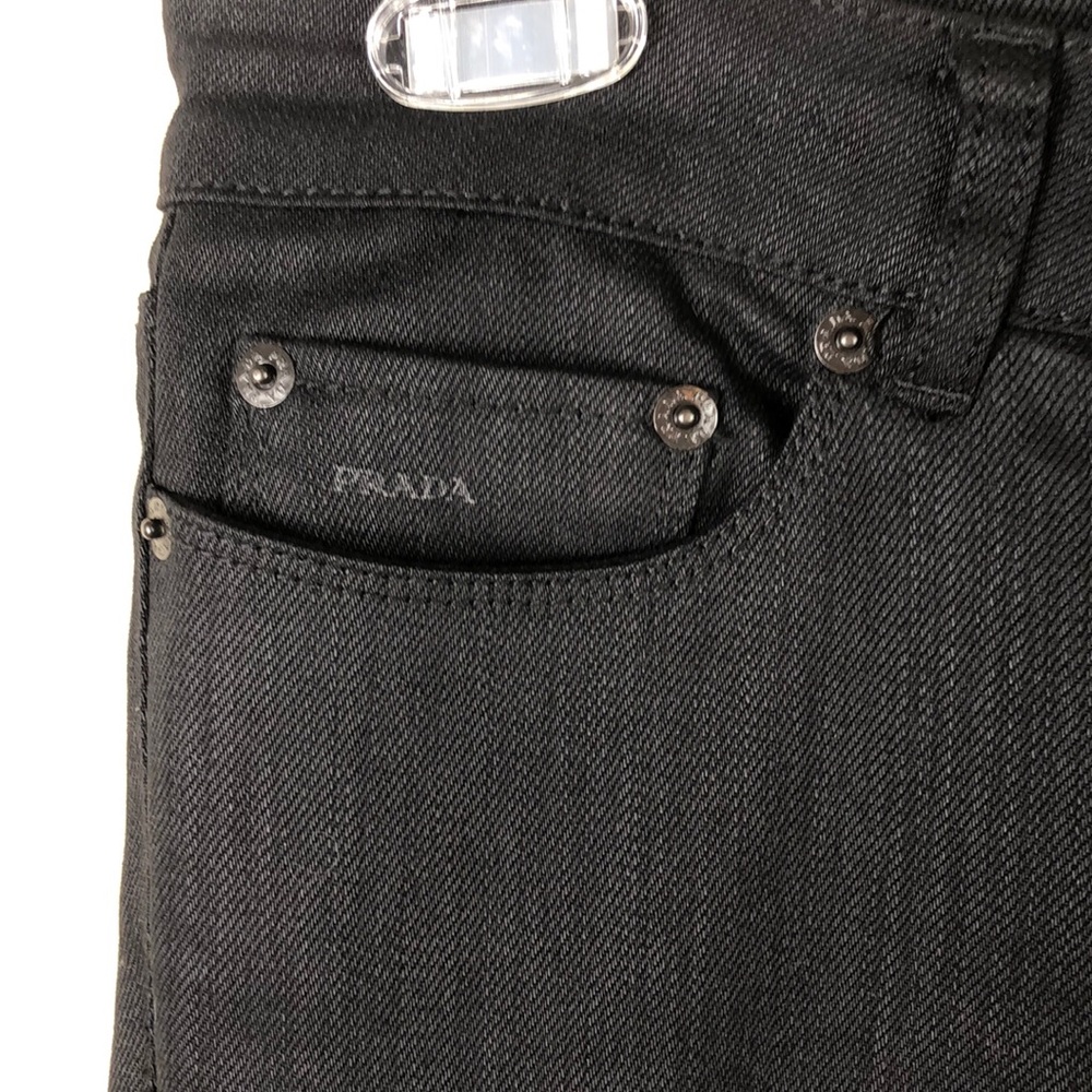 Prada Skinny Straight Black Indigo Denim Italy 26 - Picture 3 of 8